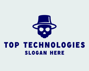 Top Hat Skull logo