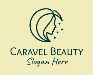 Beauty Moon Face  logo design