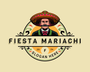 Mexican Sombrero Hat logo design