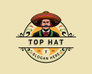 Mexican Sombrero Hat logo design