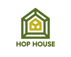 Green Frame House logo design