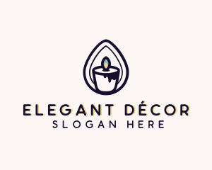 Candlelight Candle Decor logo design