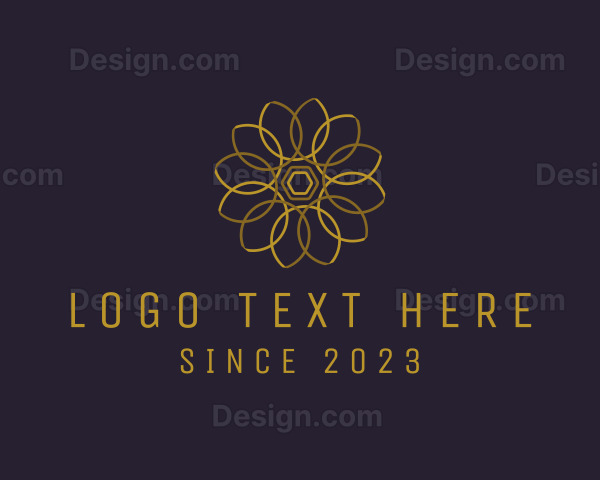 Modern Geometric Flower Logo