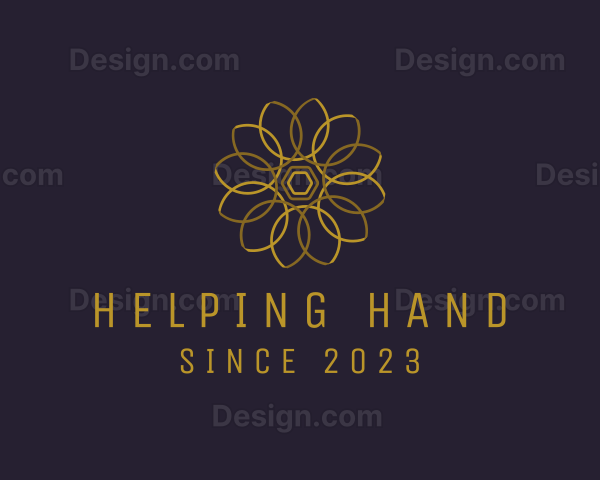 Modern Geometric Flower Logo