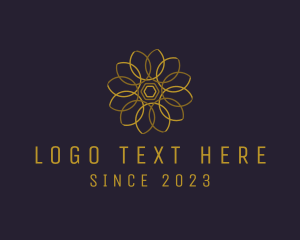 Modern Geometric Flower  logo
