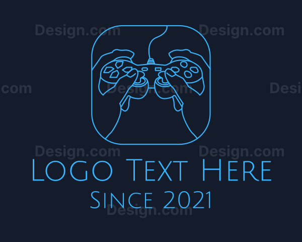 Outline Minimalist Controller Logo