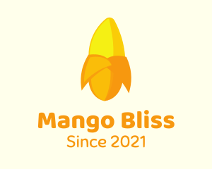 Peeled Mango Fruit logo