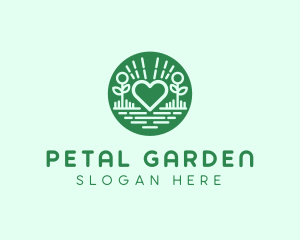 Love Heart Garden logo design