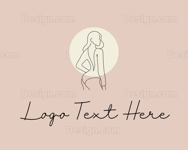 Minimalist Sexy Swimsuit Logo