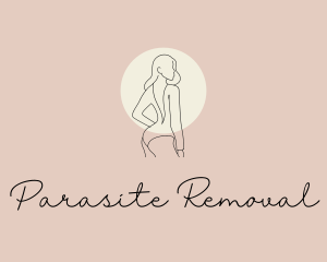 Minimalist Sexy Swimsuit logo design