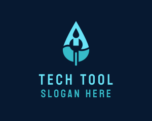 Wrench Tool Plumbing logo