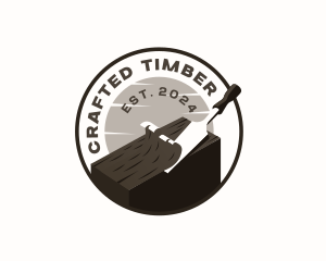 Chisel Woodwork Carpentry logo design