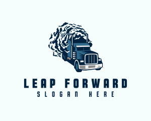 Smoke Forwarding Truck logo design