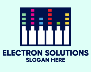 Electronic Piano Keyboard logo design