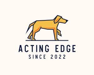 Walking Pet Dog logo design