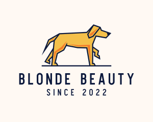 Walking Pet Dog logo design