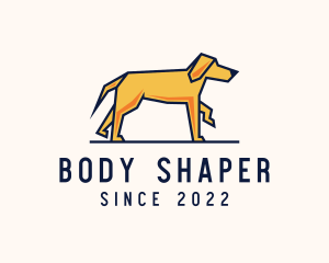 Walking Pet Dog logo design