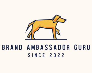 Walking Pet Dog logo design