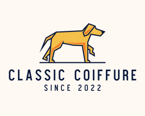 Walking Pet Dog logo design