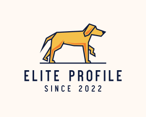 Walking Pet Dog logo design