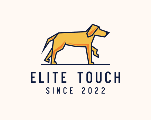 Walking Pet Dog logo design