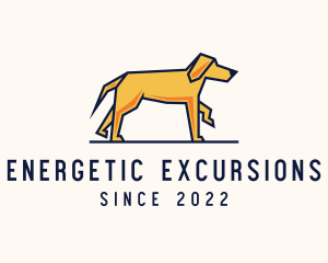 Walking Pet Dog logo design