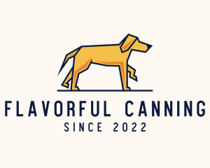 Walking Pet Dog logo design