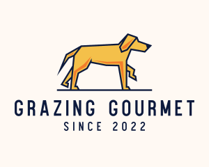 Walking Pet Dog logo design