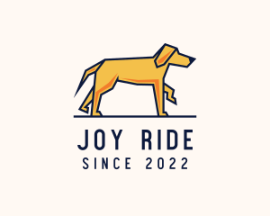 Walking Pet Dog logo design