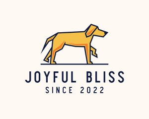 Walking Pet Dog logo design