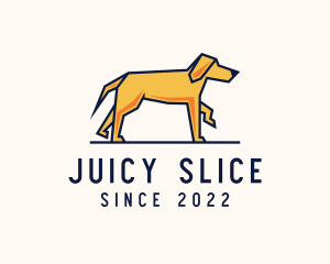 Walking Pet Dog logo design