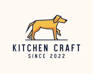 Walking Pet Dog logo design