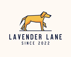 Walking Pet Dog logo design