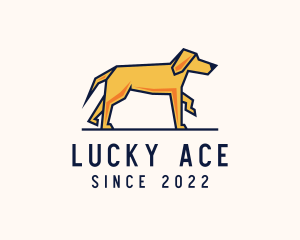 Walking Pet Dog logo design