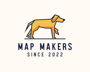 Walking Pet Dog logo design