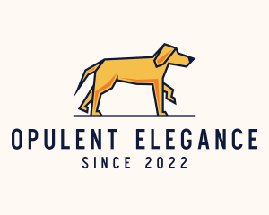 Walking Pet Dog logo design