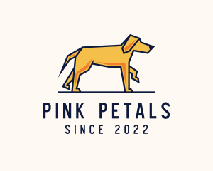 Walking Pet Dog logo design