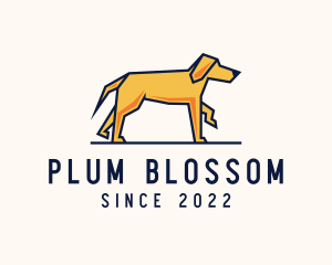 Walking Pet Dog logo design