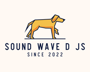 Walking Pet Dog logo design