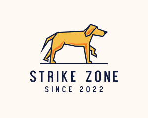 Walking Pet Dog logo design