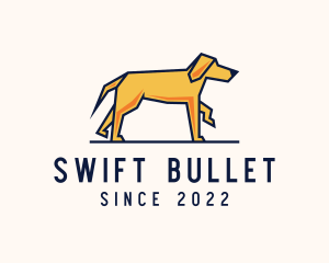 Walking Pet Dog logo design