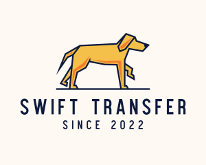 Walking Pet Dog logo design