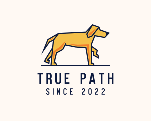 Walking Pet Dog logo design