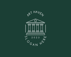 Modern Museum Building logo design