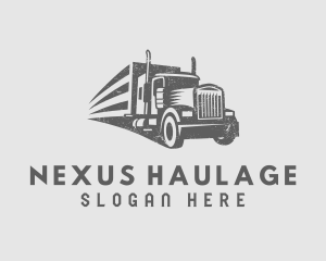 Freight Shipment Trucking logo design