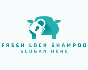 Automotive  Vehicle Lock logo design