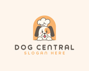 Cute Dog Chef logo design