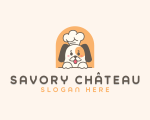 Cute Dog Chef logo design