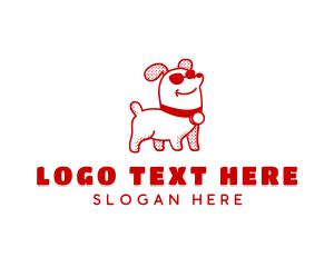 Mascot - Cool Pet Dog logo design