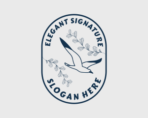 Elegant Bird Yoga logo design